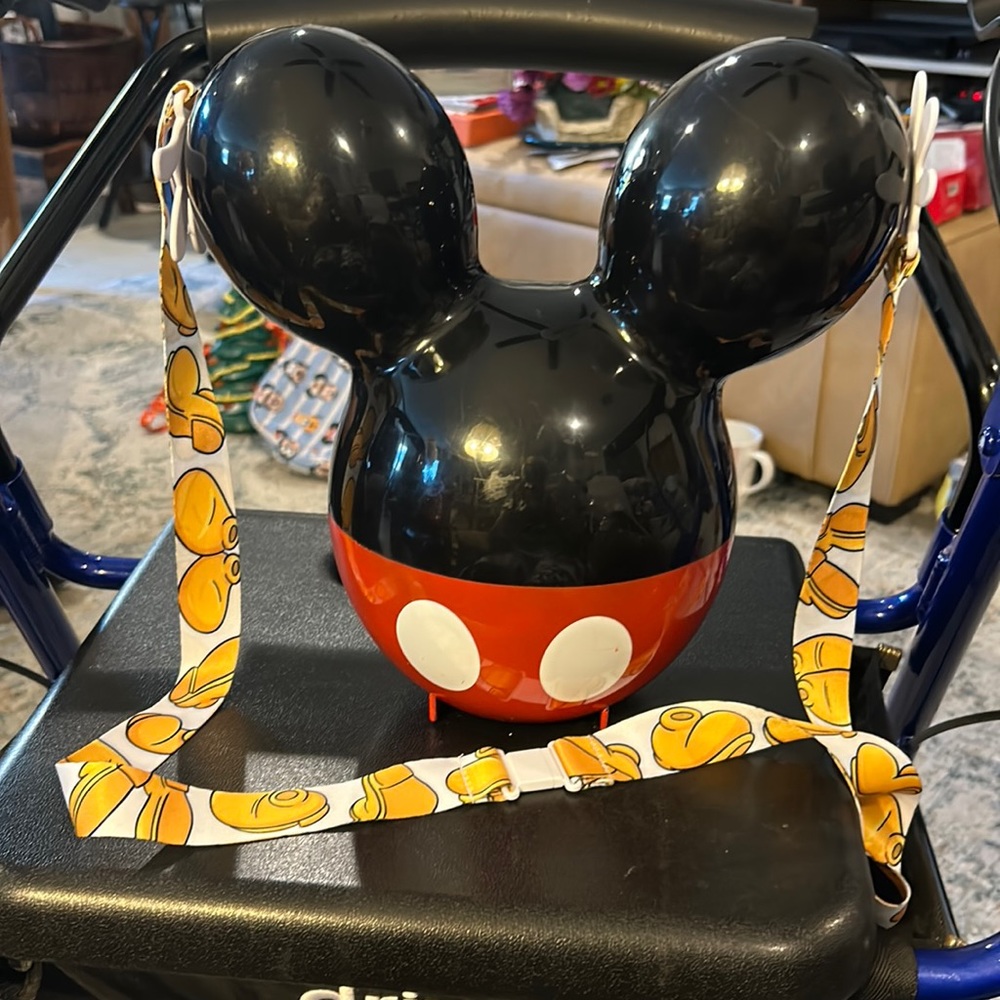 Disney’s Mickey balloon, popcorn, bucket
